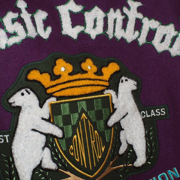 Vintage Wool/Suede Varsity Bomber Jacket Men's Small 1980s - Picture 5 of 7